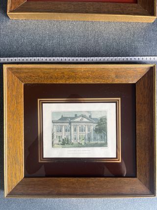 Grabado antiguo: Casa histórica