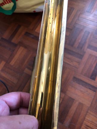 Vassoio vintage anni '70: vetro & ottone