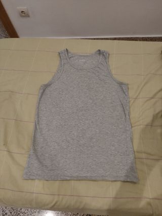 Camiseta tirantes gris - Talla L