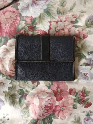Portafoglio Nannini vintage blu