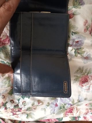 Portafoglio Nannini vintage blu