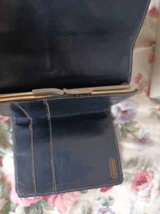 Portafoglio Nannini vintage blu