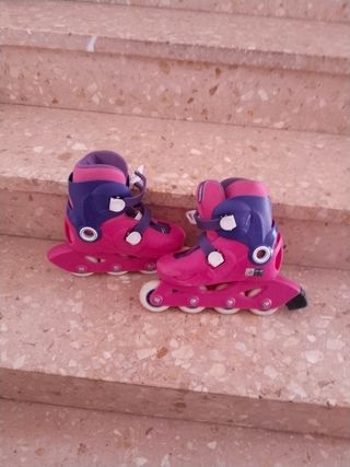 Patines niña rosa - talla ajustable