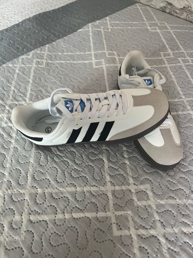 Adidas Samba - Zapatillas blancas y negras