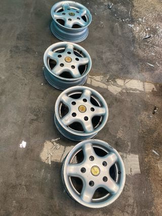 4 Llantas aluminio usadas sin neumáticos 