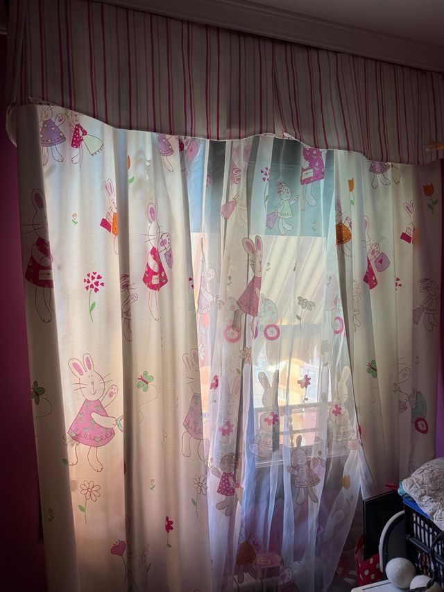Cortinas infantiles conejitos