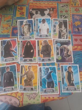 11 Cromos Star Wars: 12 cartas