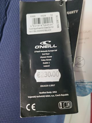 Neopreno O'Neill 12 - Impecable