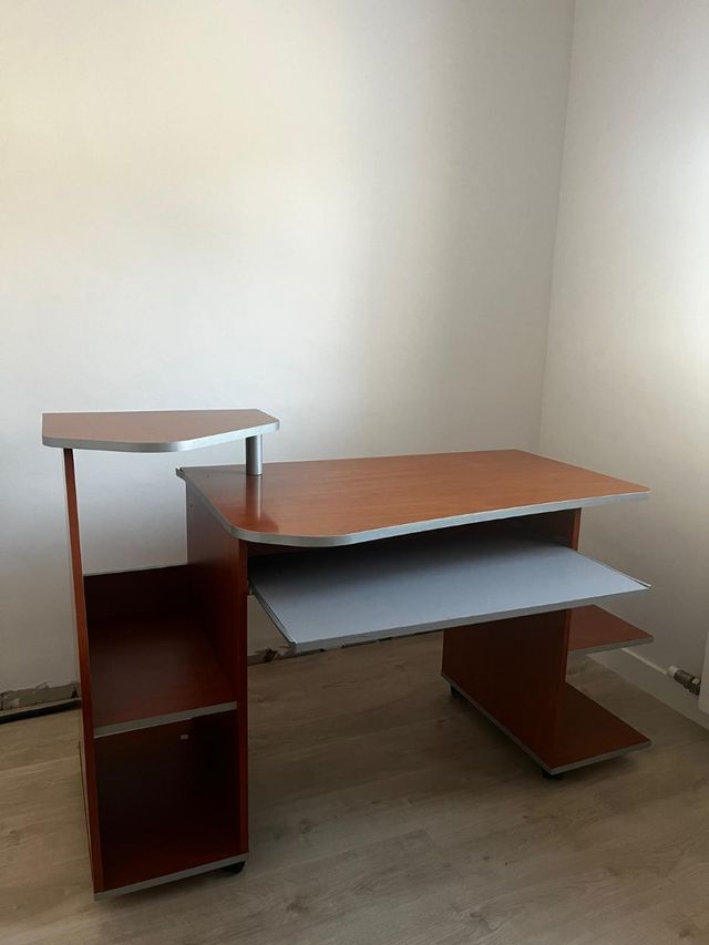 Escritorio con soporte - Madera (Ganga)