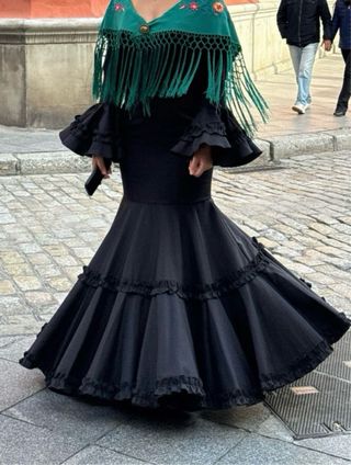 Traje Flamenca Negro - Talla 38