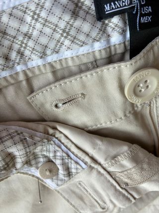 Pantalón MANGO beige. (CON REGALO)