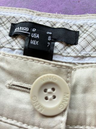 Pantalón MANGO beige. (CON REGALO)