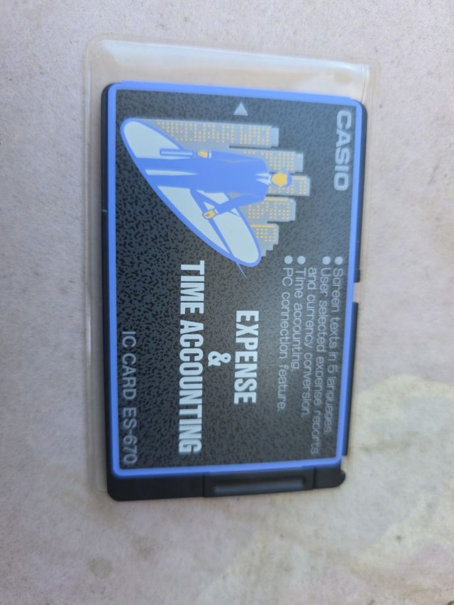 Tarjeta Casio ES-670 contabilidad