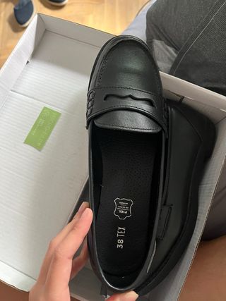 Mocasines niña talla 38 - negros