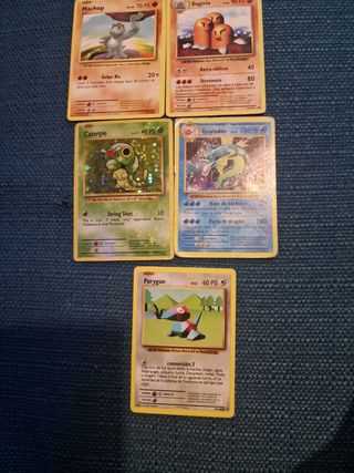 20 cartas Pokémon 1ª Generacion