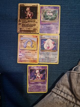20 cartas Pokémon 1ª Generacion