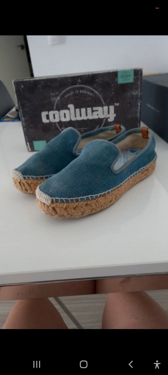 Alpargatas Coolway azules - Talla 38
