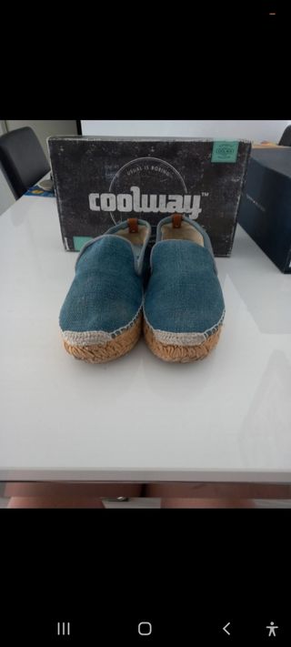 Alpargatas Coolway azules - Talla 38