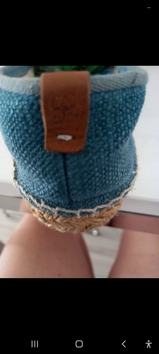 Alpargatas Coolway azules - Talla 38