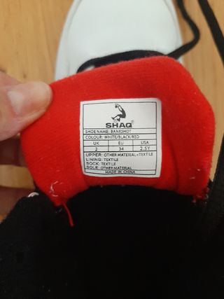 Zapatillas Shag niño altas rojas-blancas