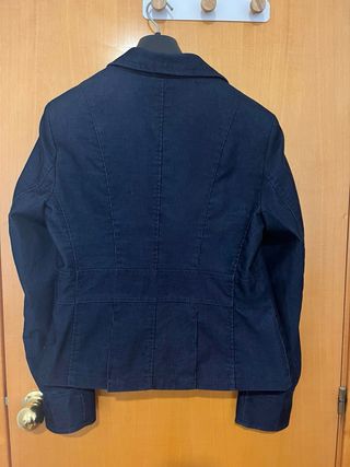 Blazer pana azul marino entallado M