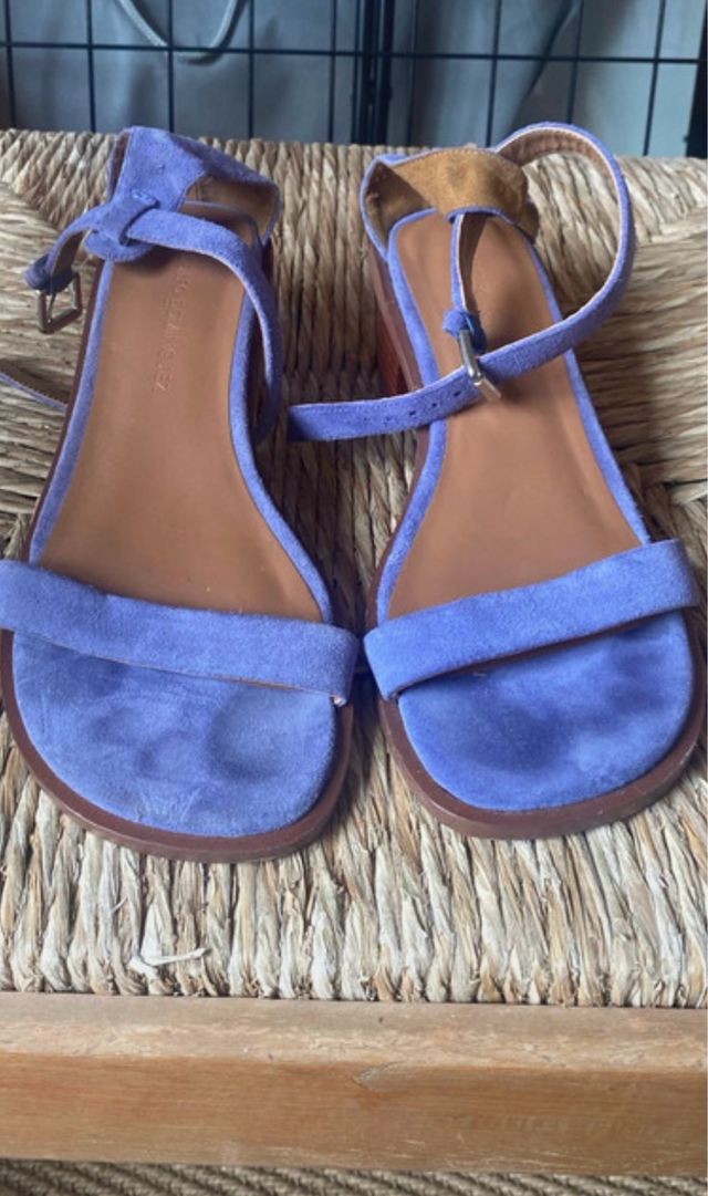 Sandali blu Adolfo Domínguez