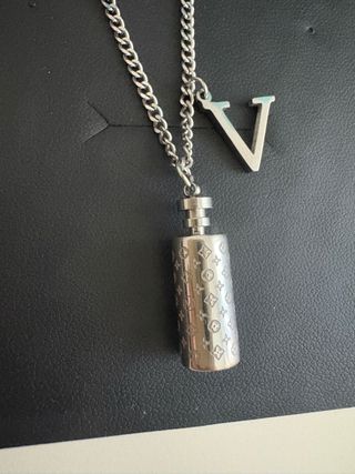 Collar acero plata