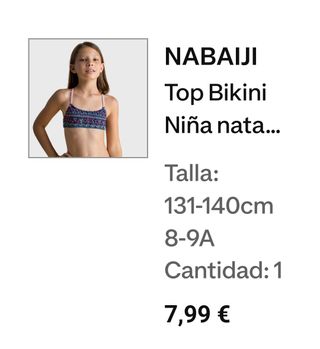Top bañador niña - Azul, Rosa