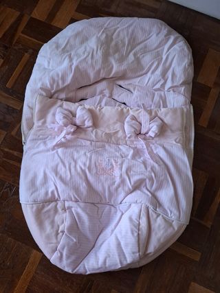Funda silla bebé invierno rosa
