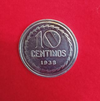 Moneda 10 Céntimos Castellón 1938