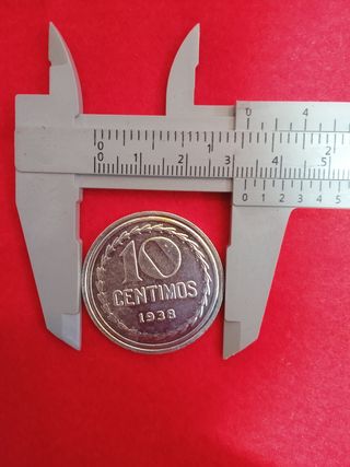 Moneda 10 Céntimos Castellón 1938