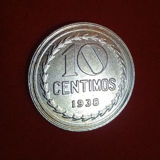 Moneda 10 Céntimos Castellón 1938