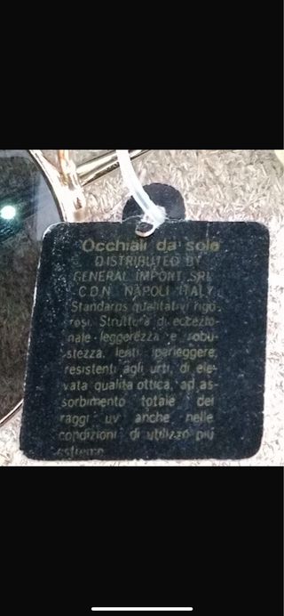 Occhiali vintage gold unisex