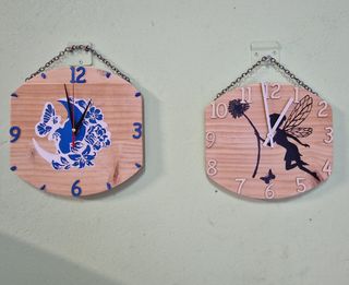 2 Relojes Pared Madera Decorativos