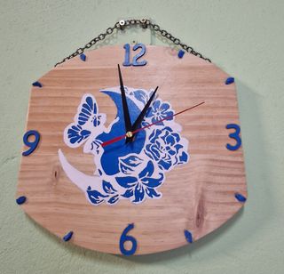 2 Relojes Pared Madera Decorativos