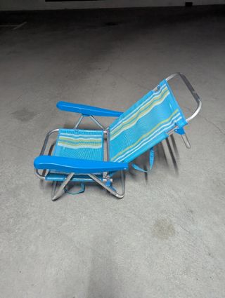 Silla playa plegable aluminio