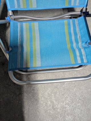Silla playa plegable aluminio