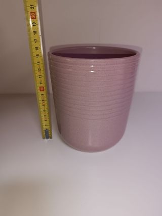 Vaso Ceramica Rosa - 17cm