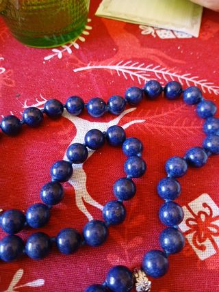 Collana lapislazzuli pendente a goccia