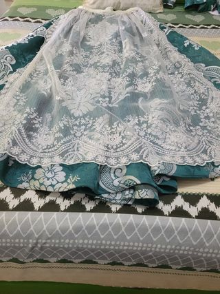 Traje Fallera Verde Plata