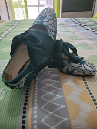 Traje Fallera Verde Plata