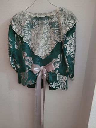 Traje Fallera Verde Plata
