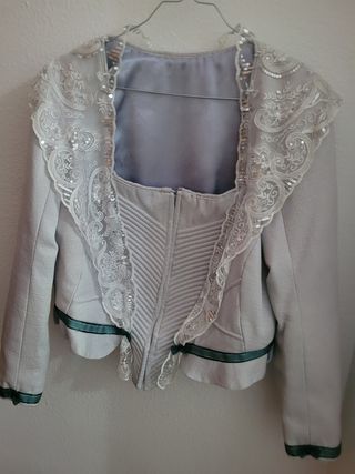 Traje Fallera Verde Plata