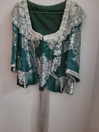 Traje Fallera Verde Plata
