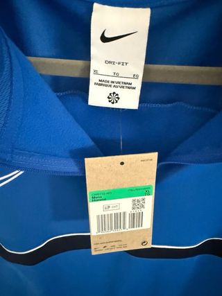 Camiseta Nike XL - Manga Larga Azul