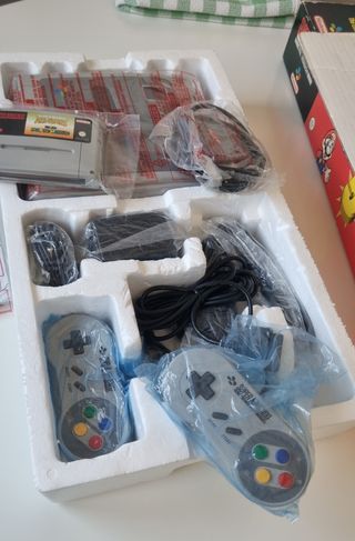 🇪🇸 Super Nintendo Mario 5 Stars Pack SNES 1 chip