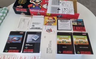 🇪🇸 Super Nintendo Mario 5 Stars Pack SNES 1 chip
