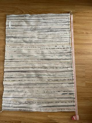 Alfombra Ikea 85x59cm - Beige/Blanco