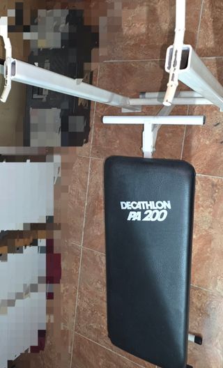 Press banca + banco abdominales Decathlon