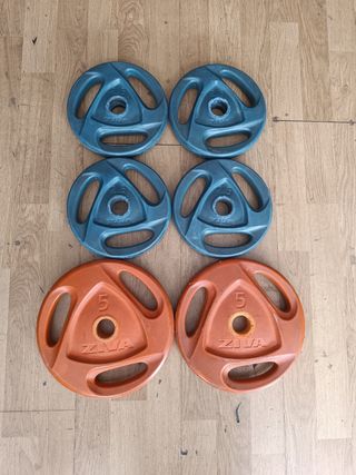Discos peso ZIVA 1.25kg, 2.5kg y 5kg